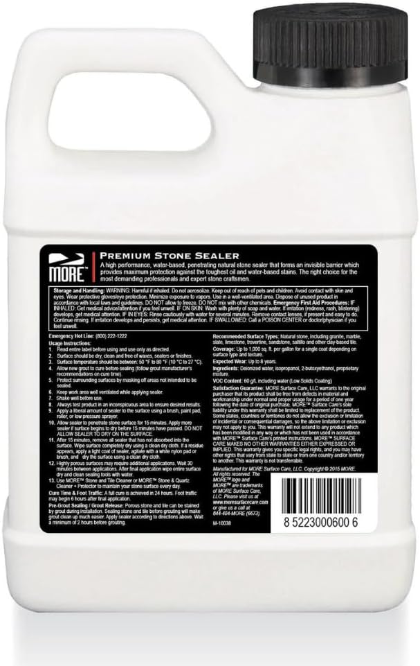 MORE Premium Stone Sealer-Pint-16 oz