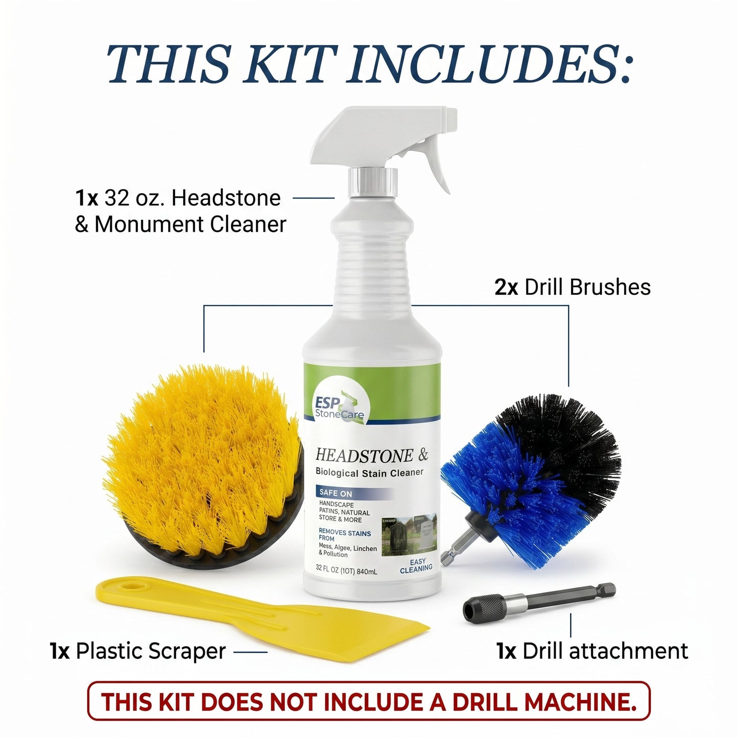 Headstone Cleaner Kit