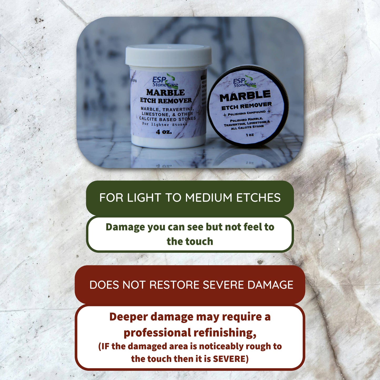 ESP Stone Care Marble Etch Remover (4 Oz.)