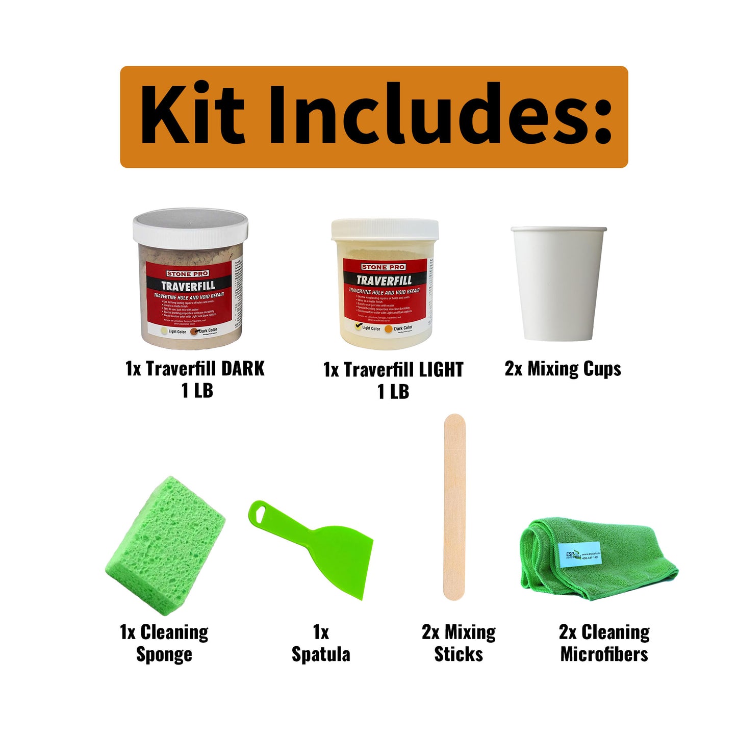 Traverfill Kit – Fill & Repair Travertine Holes