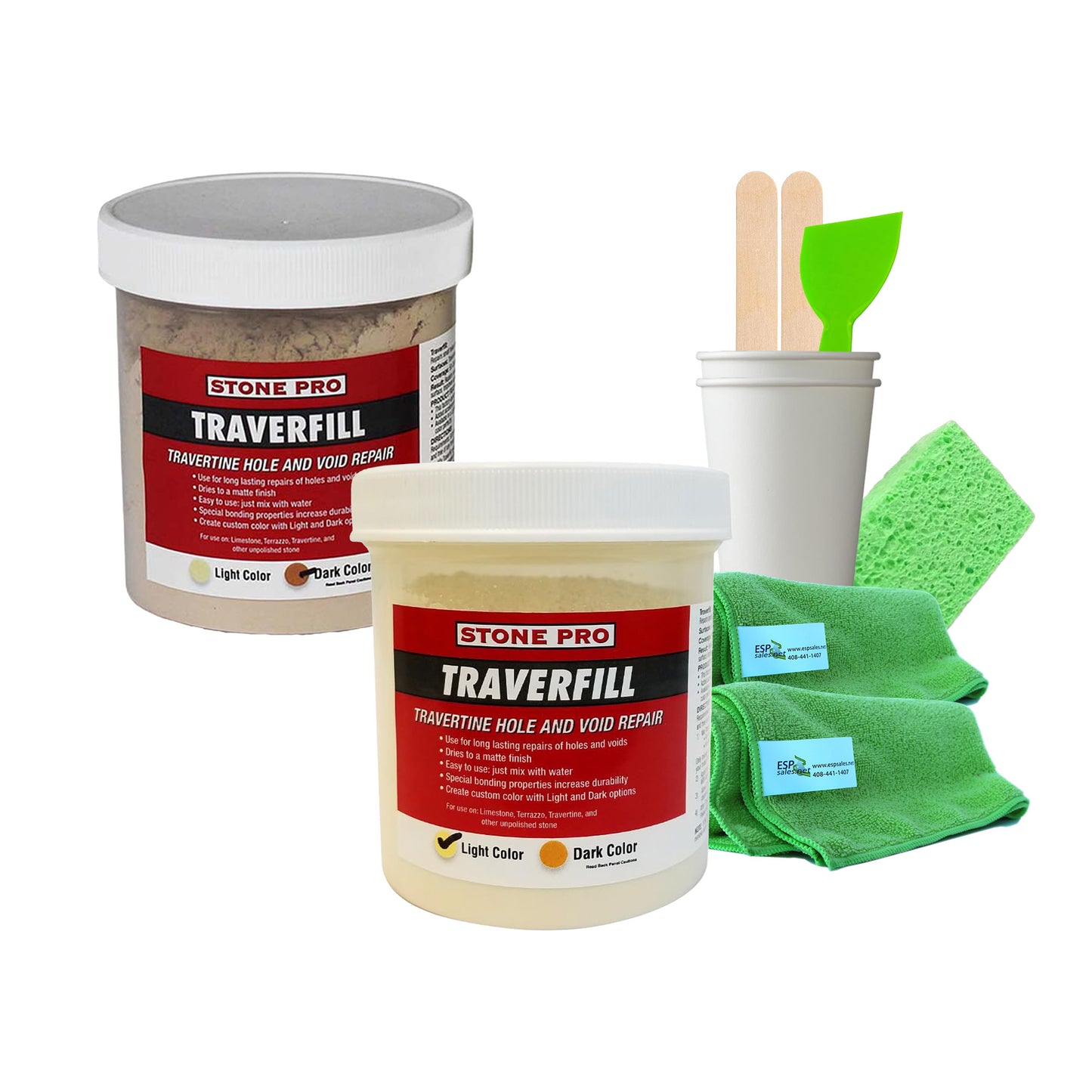 Traverfill Kit – Fill & Repair Travertine Holes