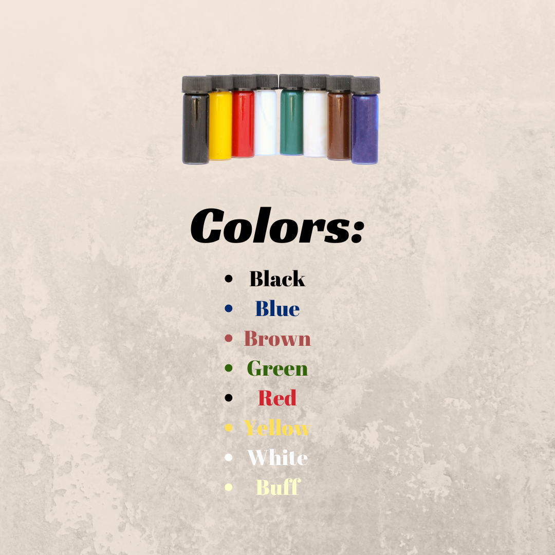 LamLock Tint for Epoxy, Acrylic or Polyester Resin Glues 8 Colors (1/12 oz.) KIT