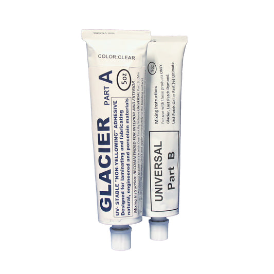 Touchstone Glacier – Marble Granite Quartz Glue, (Professional use) UV Resistant Urethane Adhesive for Laminating, Seaming & Miters (10 oz.)