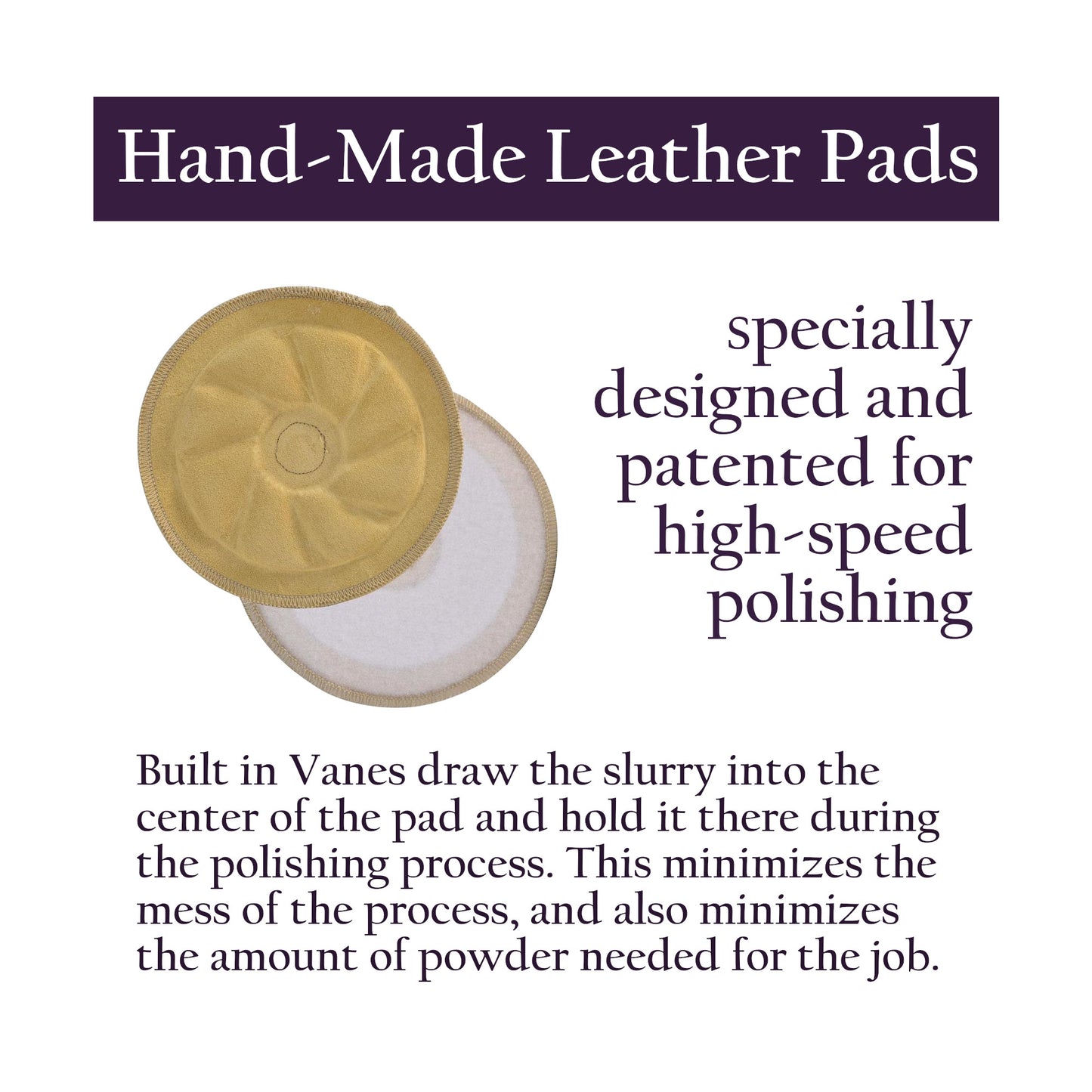 Steve's Polishing Leather Polishing Pads