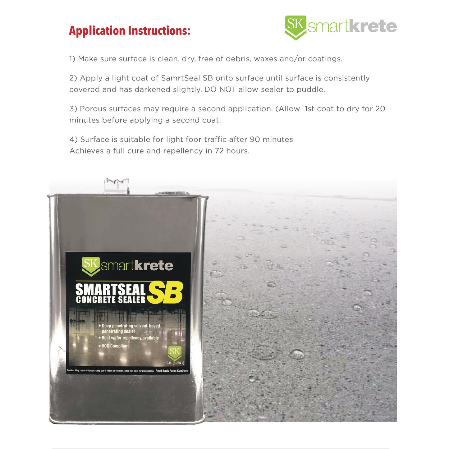 SMARTKRETE SMARTSEAL SB CONCRETE SEALER