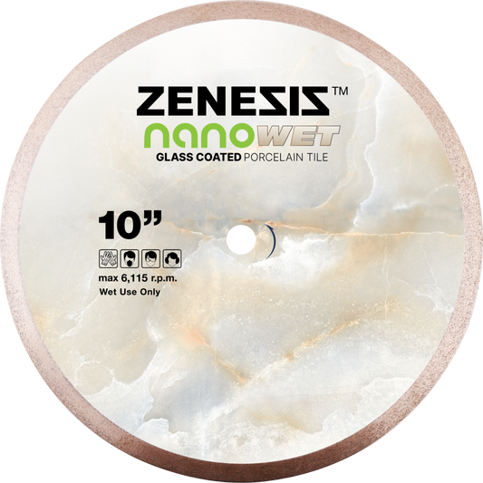New ZENESIS™ Nano Wet Saw Blade (10 inch)