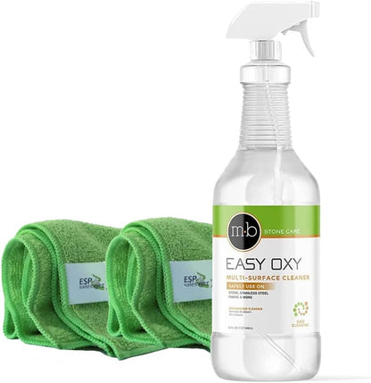 BUNDLE Easy Oxy (1 quart 32 oz.) with 2 Microfiber towels kit