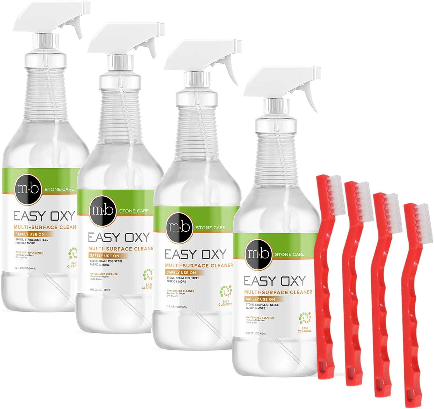 BUNDLE Easy Oxy (4quart 32 oz.) + 4 Red Brush