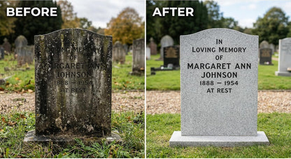 Bundle 2-Pack Headstone & Monument Cleaner – Hardscape Biological Stain Remover (Safe for Granite, Marble & Masonry)