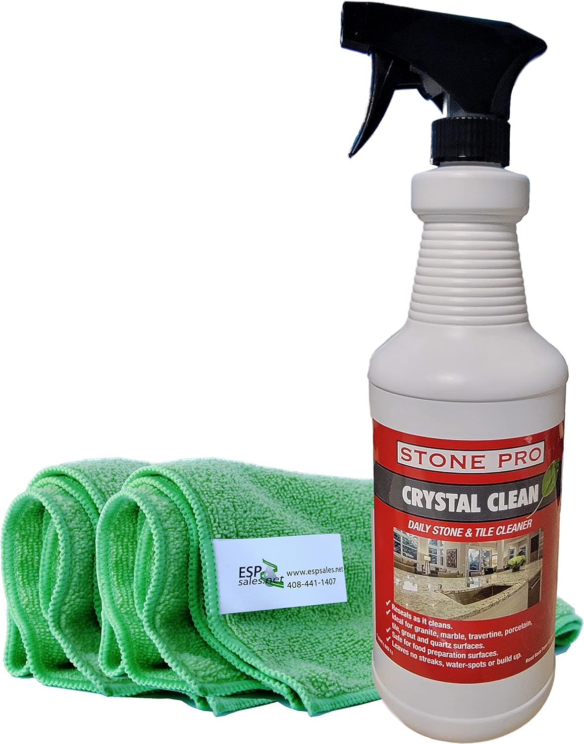 Bundle 1 Crystal clean + 2 Microfiber