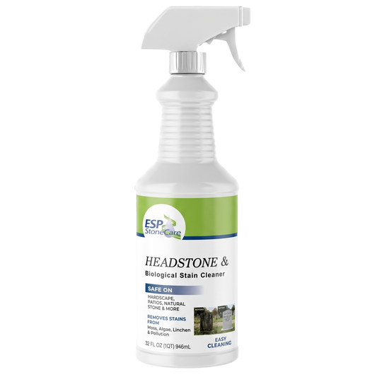 ESP Stone Care Headstone & Monument Cleaner – Professional Biological Solution for Granite, Marble, Limestone & more(32oz)