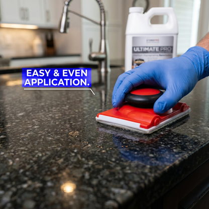 Premium Granite Sealer Kit - Stone Pro Ultimate Pro Deep Penetrating Nano Sealer with Applicator &amp; Microfiber Towels