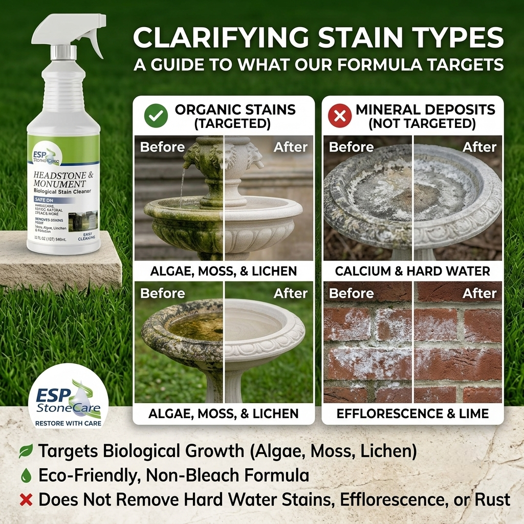 Bundle 2-Pack Headstone & Monument Cleaner – Hardscape Biological Stain Remover (Safe for Granite, Marble & Masonry)