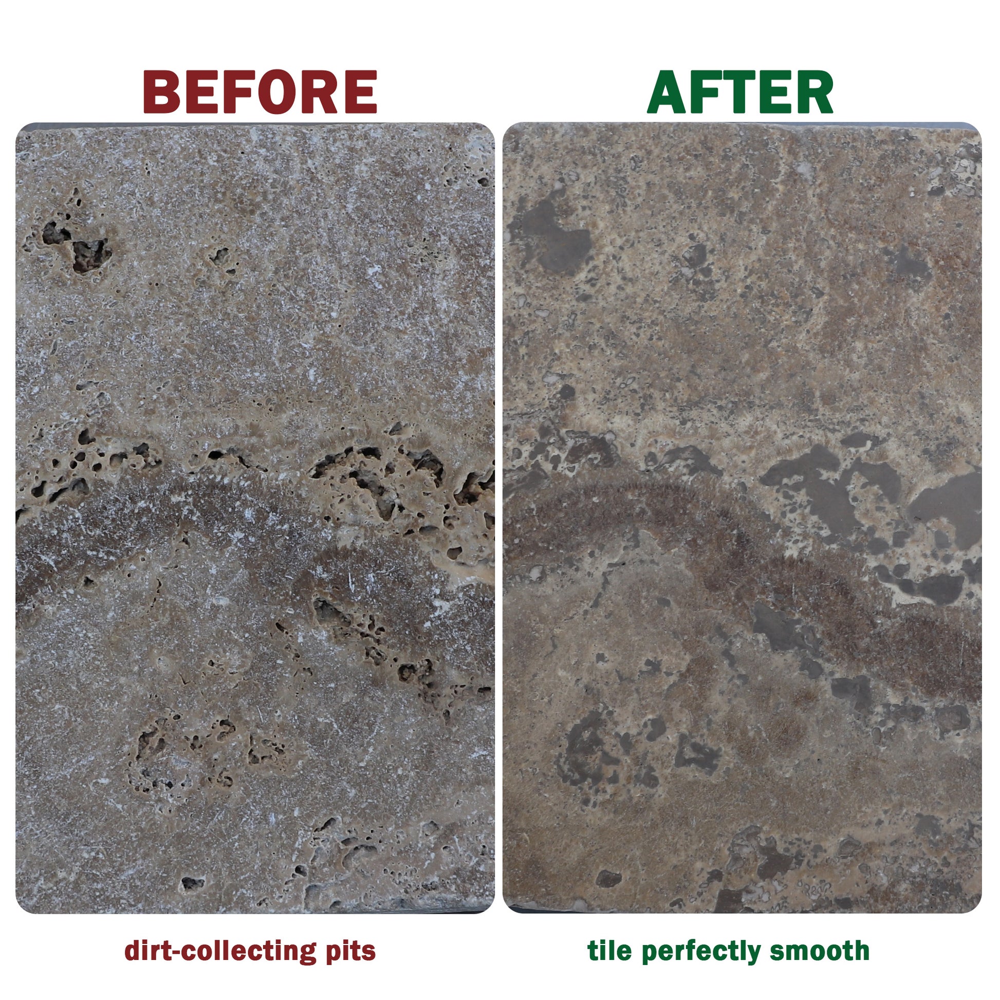 Travertino HQ stone repair kit, a premium travertine filler powder for floors and countertops