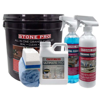 Kit de garantía de encimera Stone Pro - Paquete de sellador de granito