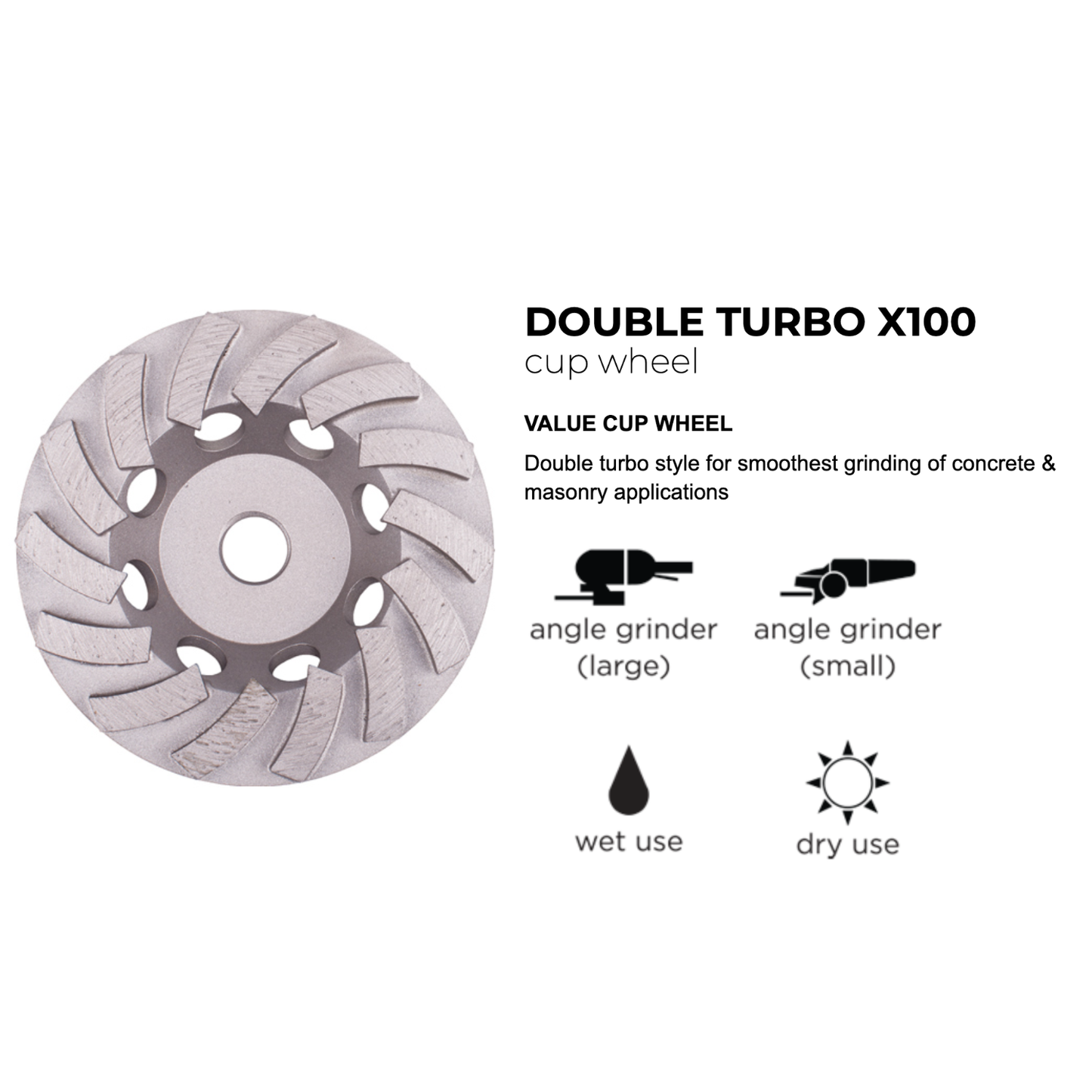 Muela abrasiva Diamond Vantage Cup Turbo X100 