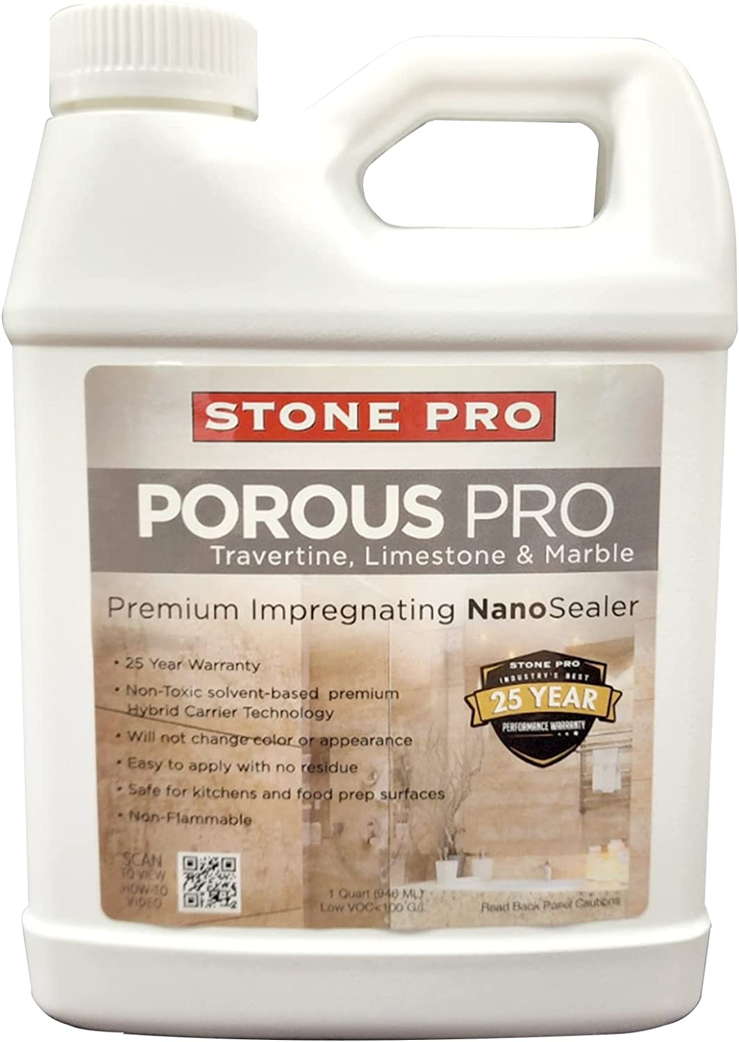 Stone Pro Porous Pro, sellador de impregnación de mármol