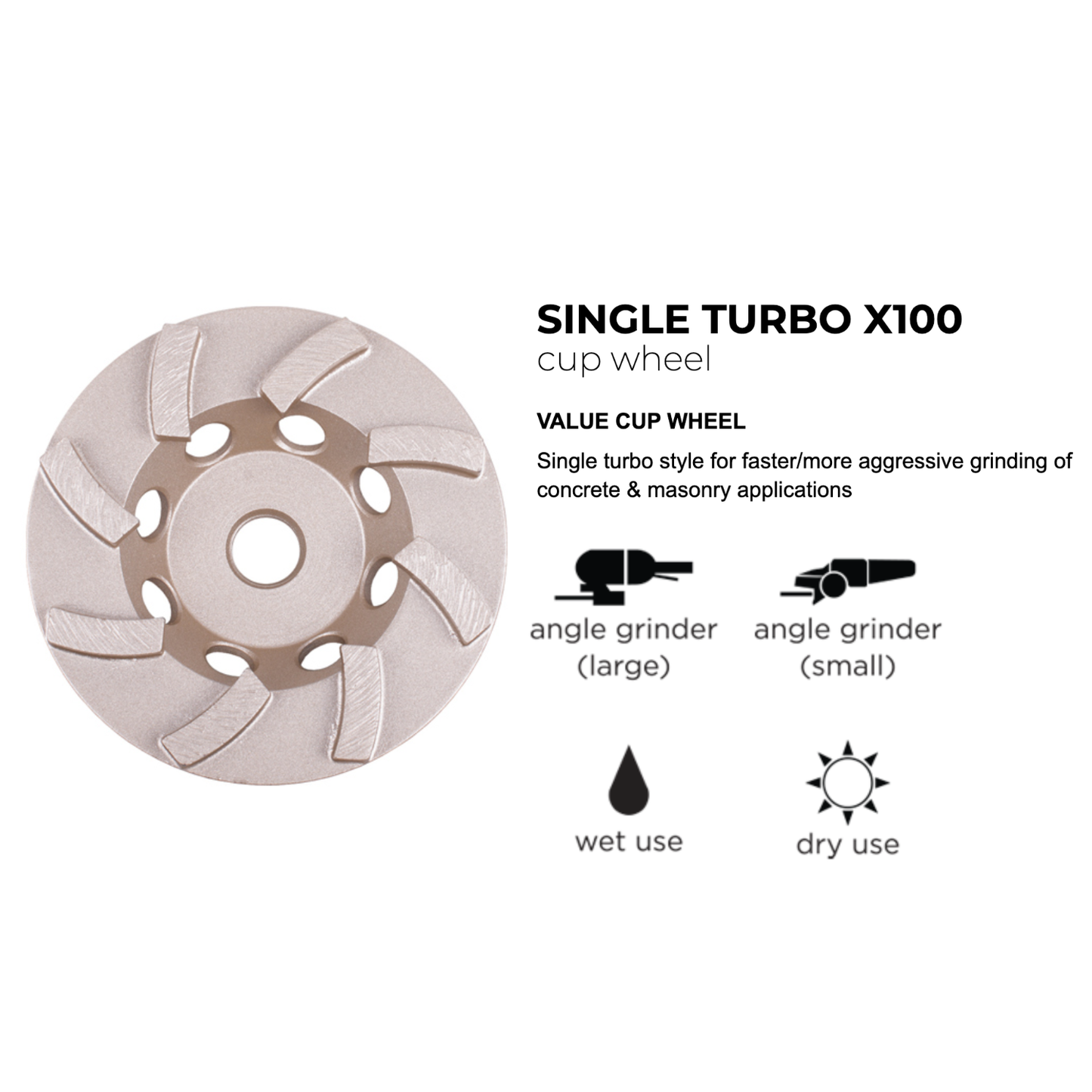 Muela abrasiva Diamond Vantage Cup Turbo X100 