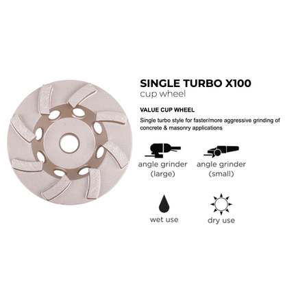 Muela abrasiva Diamond Vantage Cup Turbo X100 